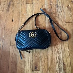 GG Marmont small matelassé shoulder bag